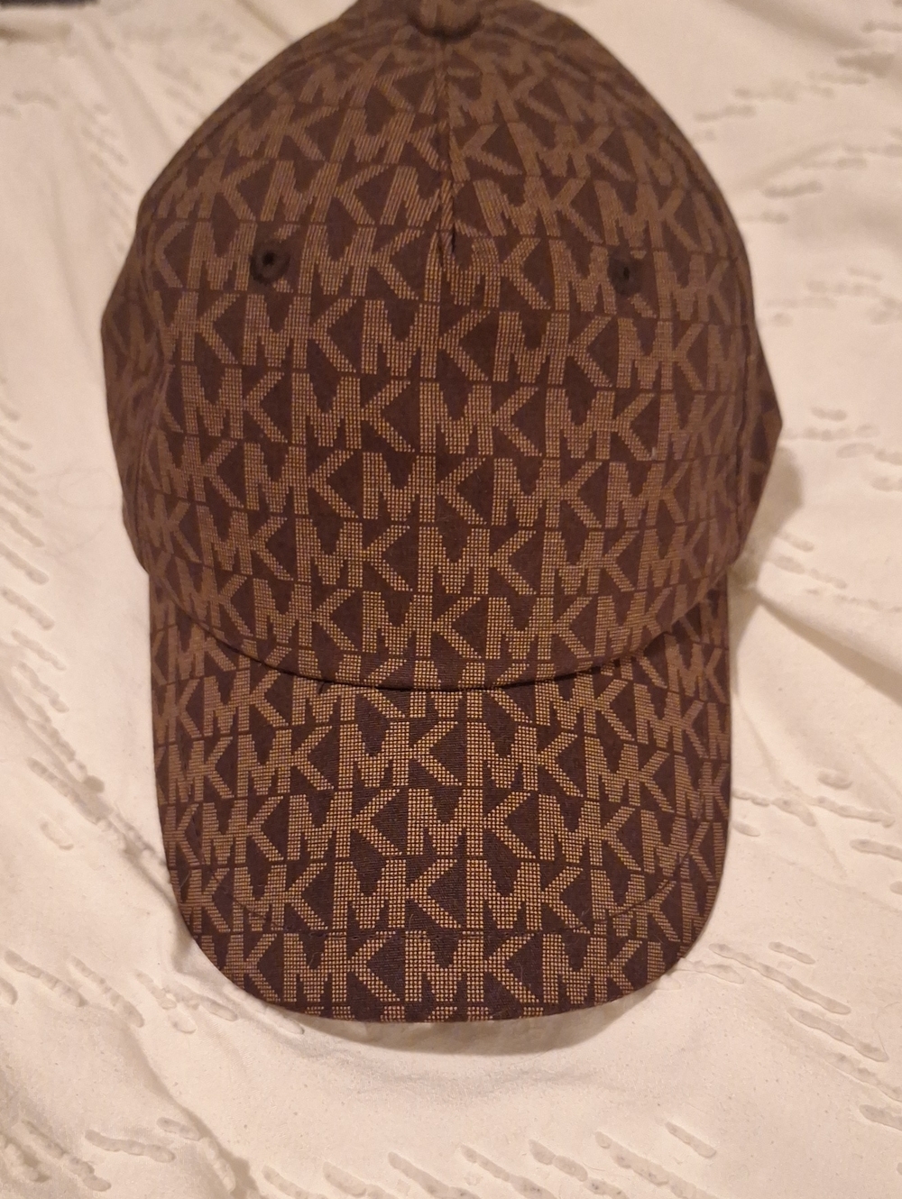 Michael Kors Brown Mk Logo Baseball Cap